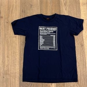 Best Friend Nutrition Facts Cotton Tee Size M Never Worn
